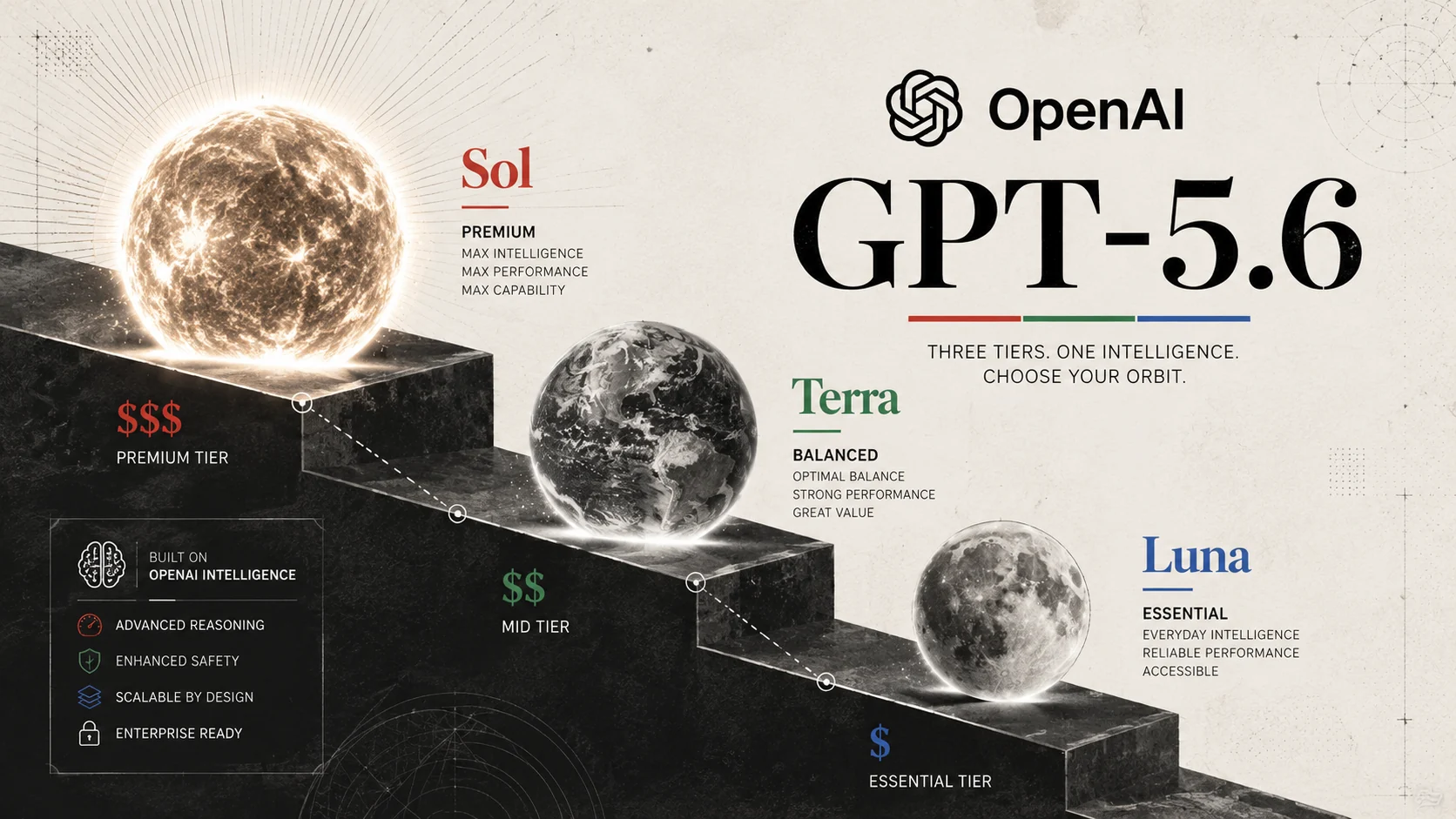 Editorial illustration for GPT-5.6 Sol Terra And Luna Reset OpenAI Pricing