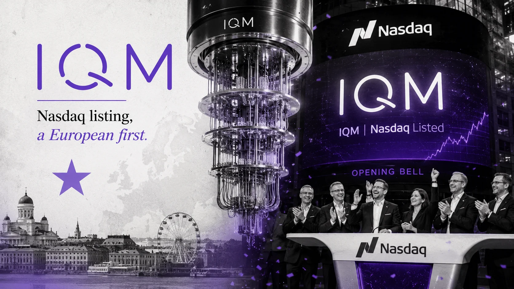 Editorial illustration for IQM Nasdaq Listing Is A European First
