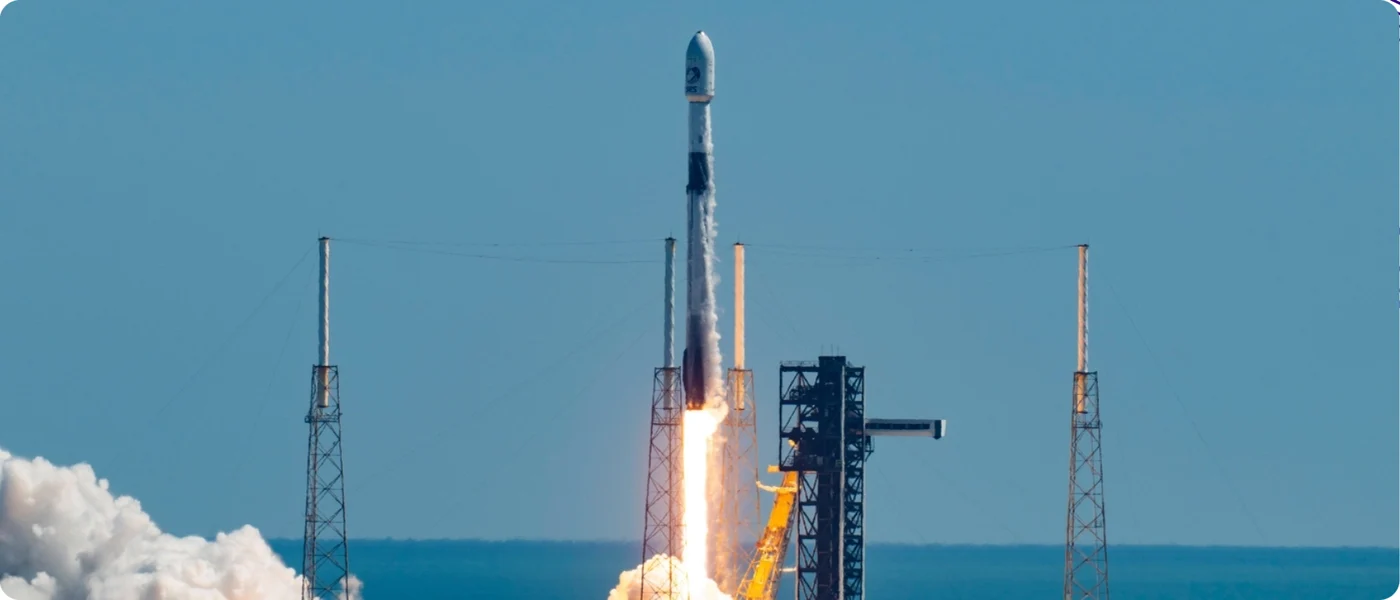 Falcon 9 rising from its Cape Canaveral launch pad in the photograph accompanying SES's 13 September announcement.