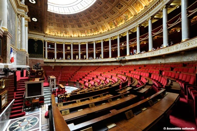 The National Assembly chamber, where the 2027 budget proposals are being debated. Photograph: Assemblée nationale.