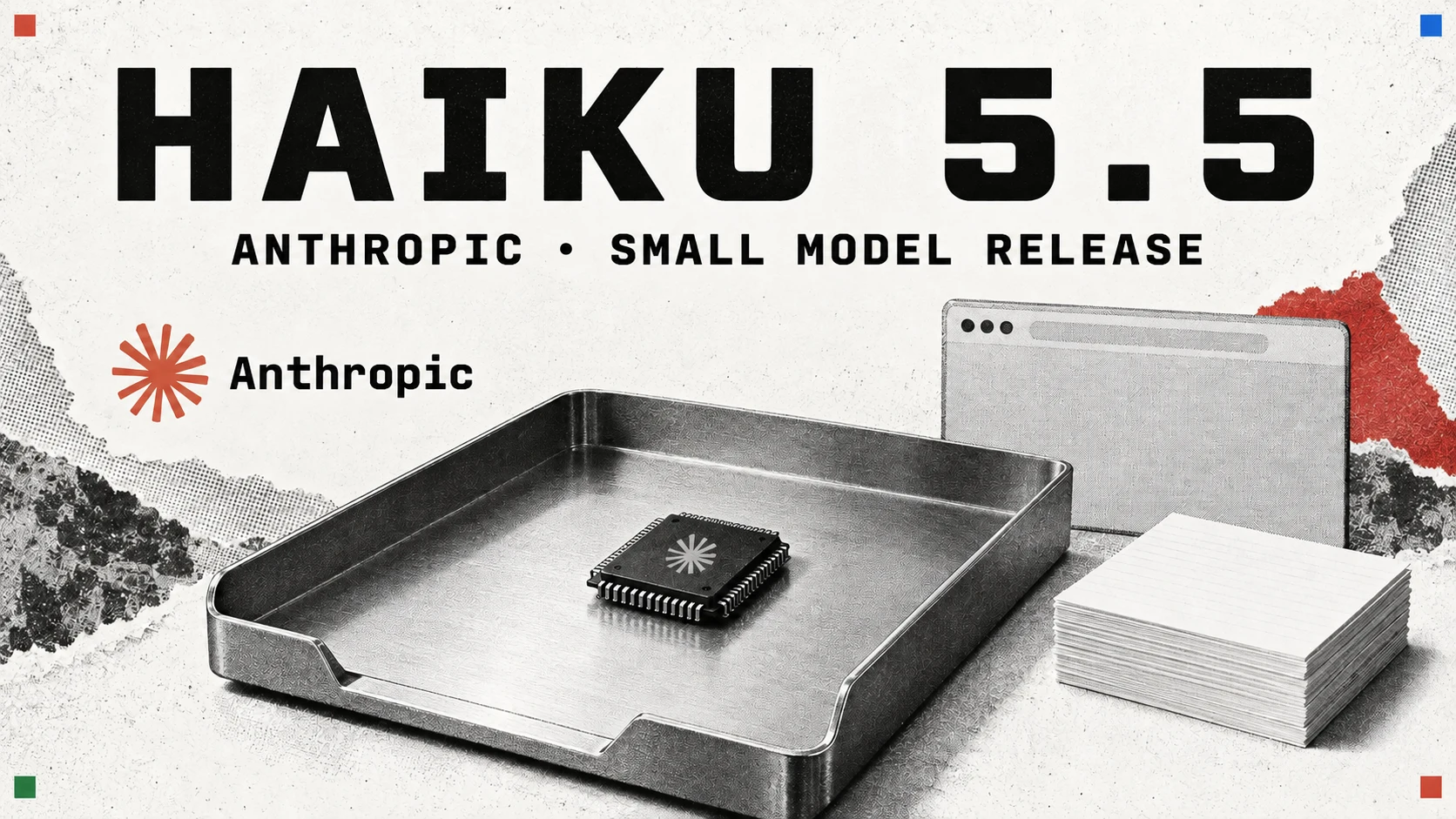 Editorial illustration of Claude Haiku 5.5