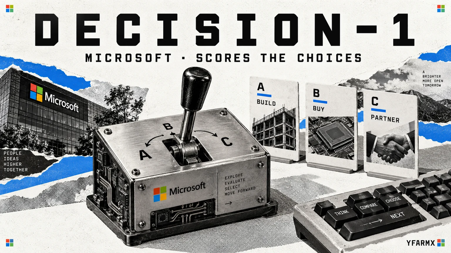Editorial illustration of Microsoft-Decision-1