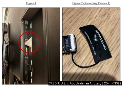 The recorder pictured by the Justice Department in its account of the criminal complaint. Photograph: US Justice Department.