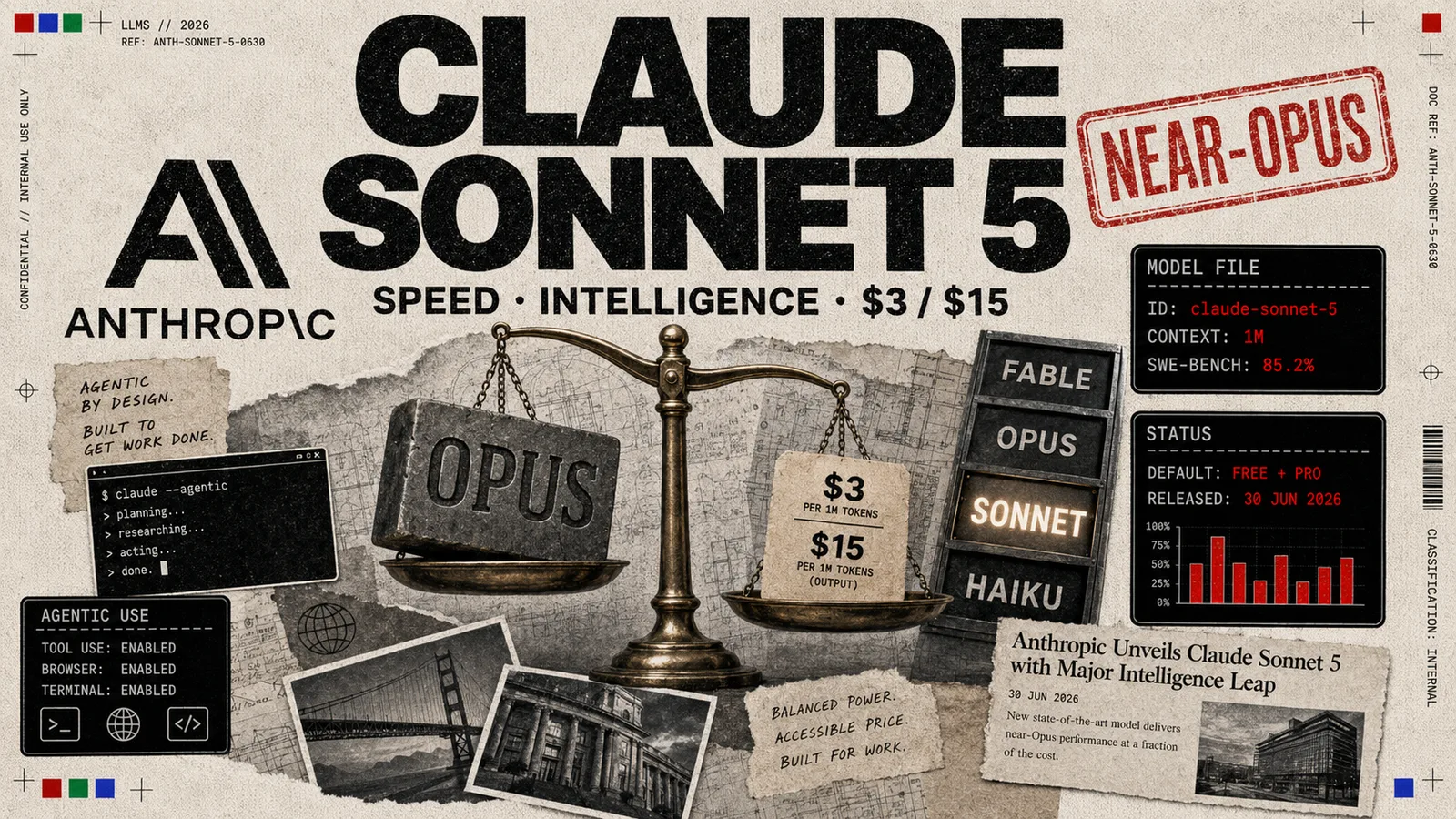 Editorial illustration: Claude Sonnet 5