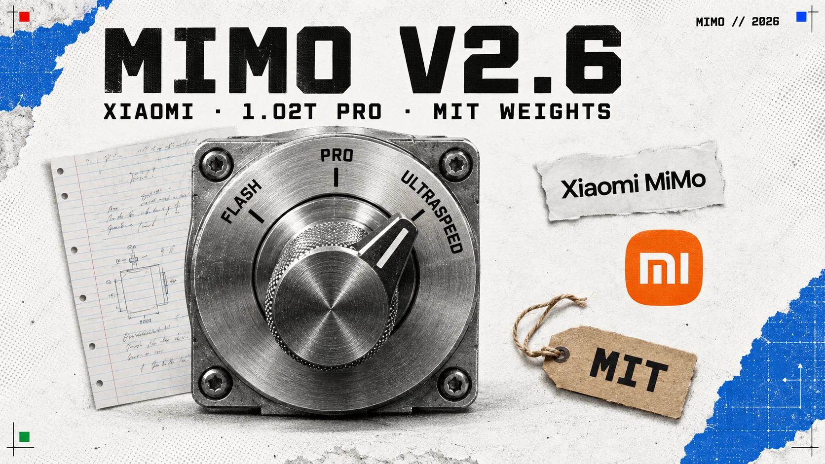 Editorial illustration: Xiaomi MiMo V2.6
