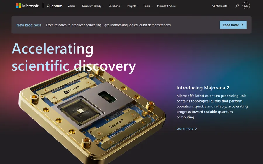 Azure Quantum homepage