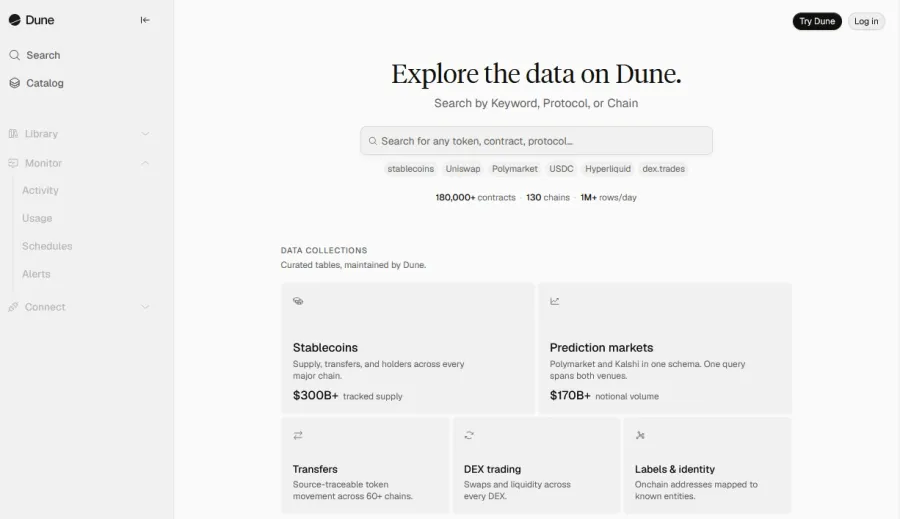 Dune homepage