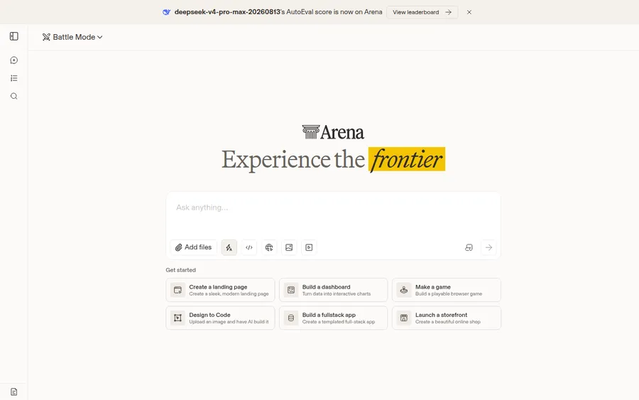 LMArena homepage
