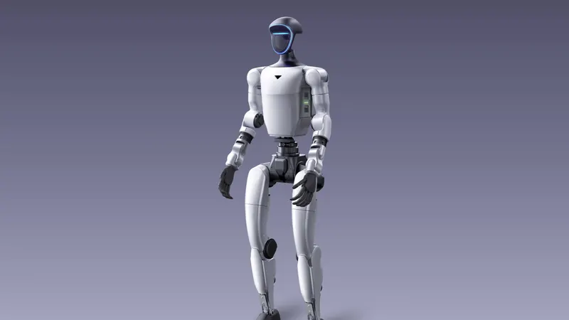 A Unitree G1 humanoid standing