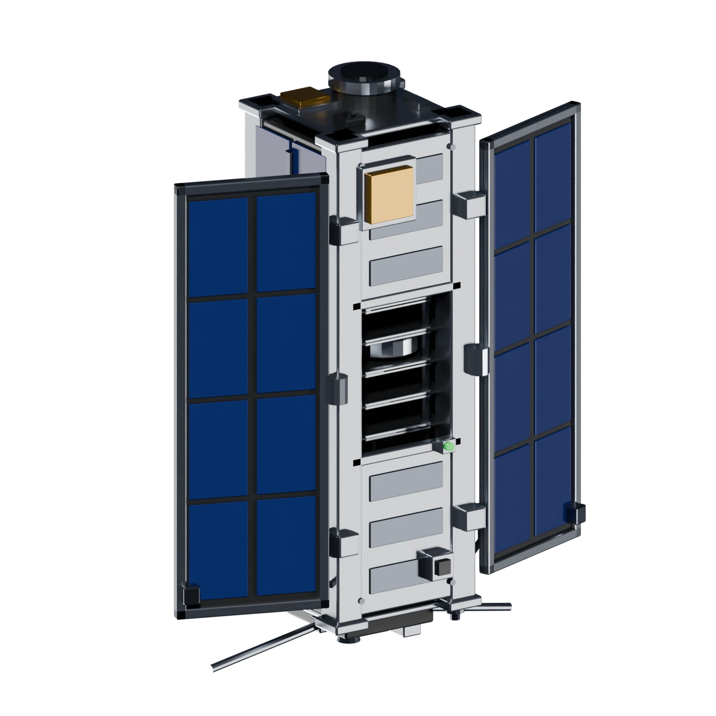 Model of a three-unit cubesat