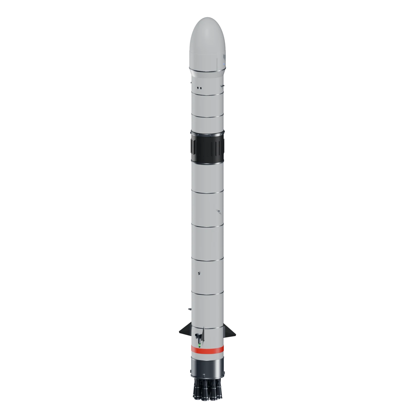 Model of a two-stage launch vehicle