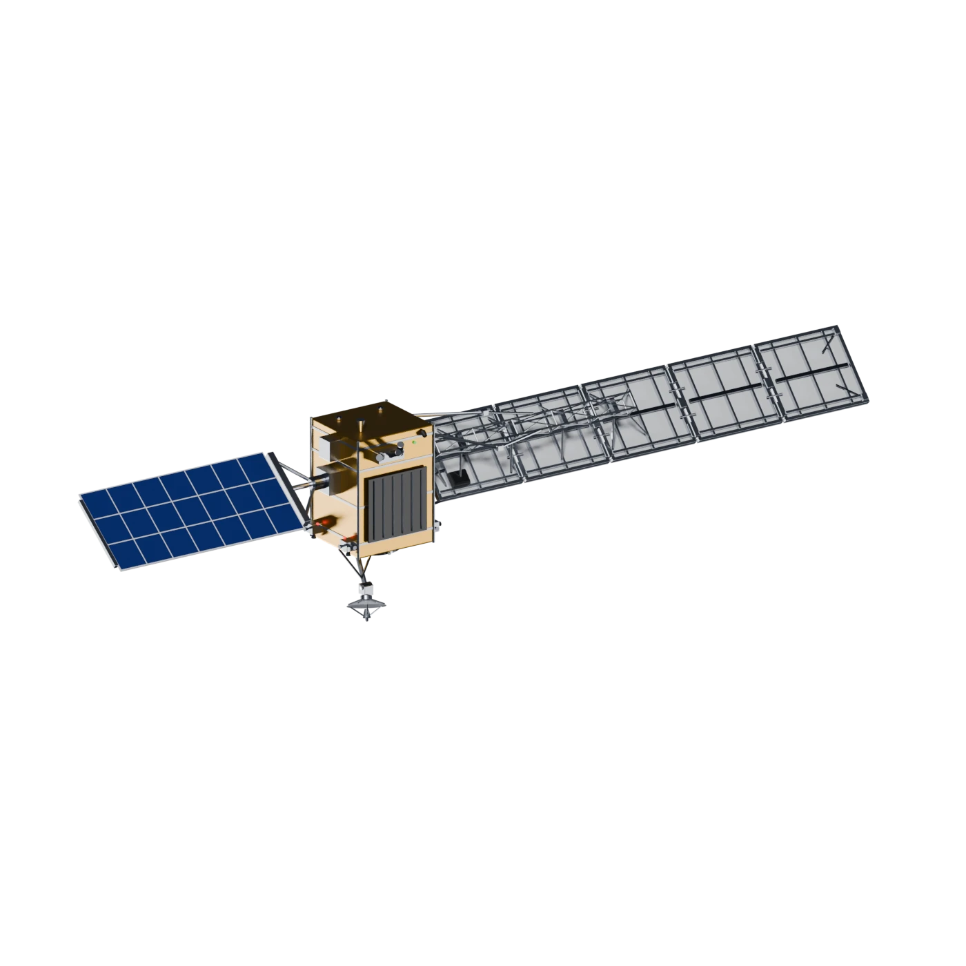 Model of a radar imaging satellite