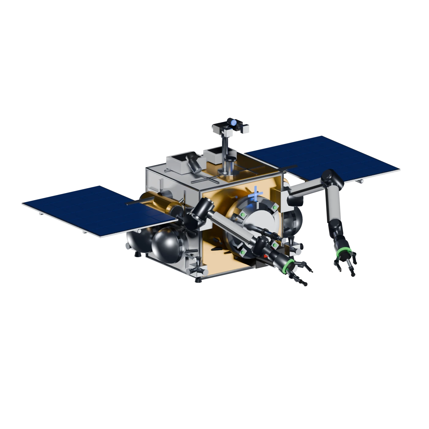 Model of a robotic servicing spacecraft
