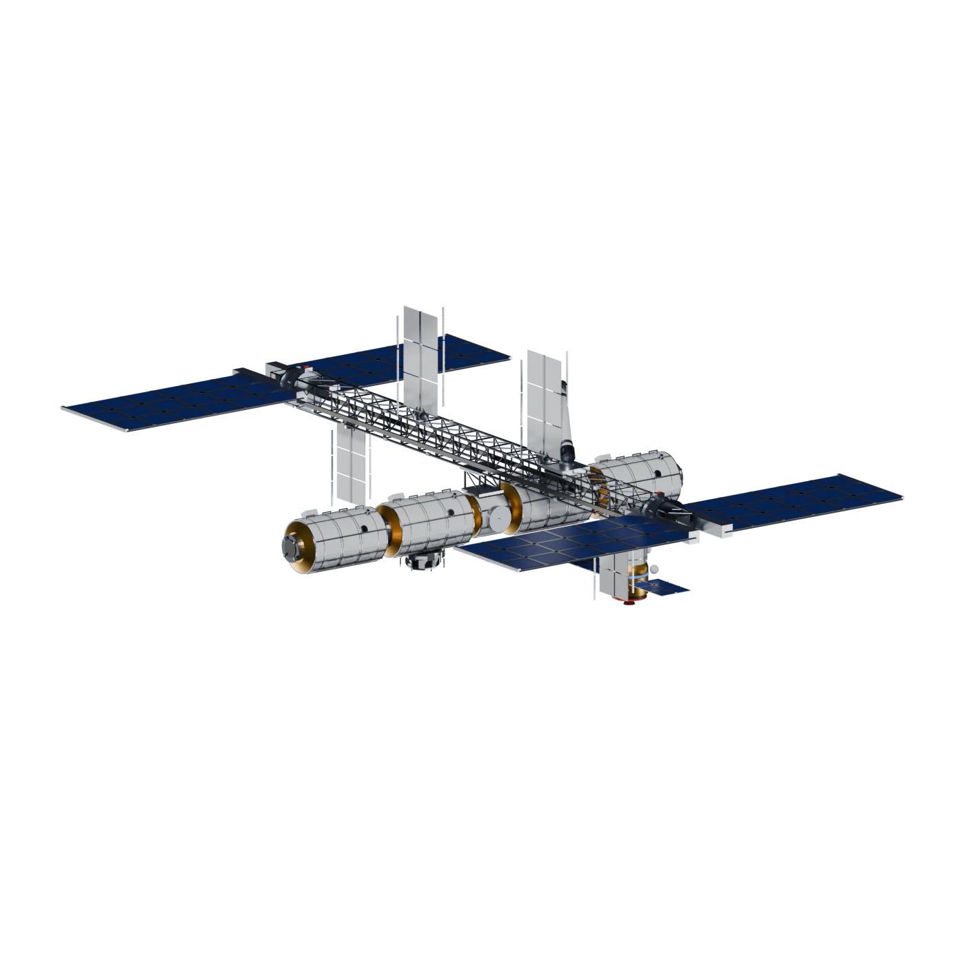 Model of a modular space station