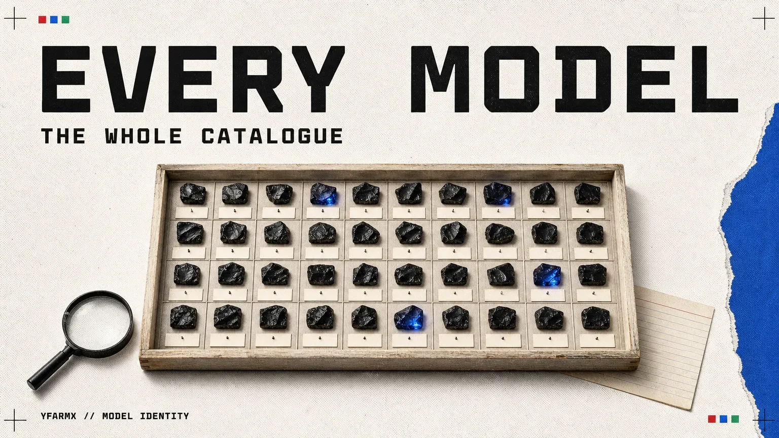 Editorial illustration of the AI model catalogue.